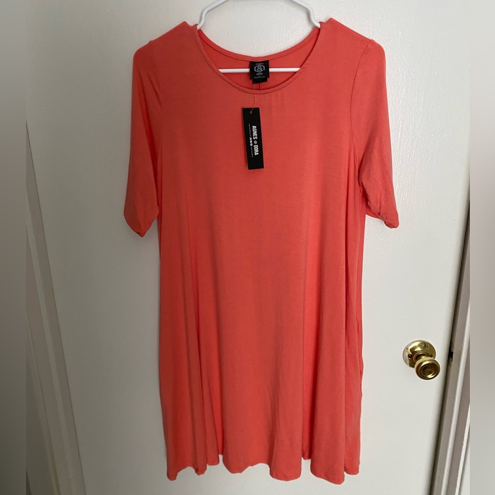 Agnes & Dora casual dress, pink, Size Large
